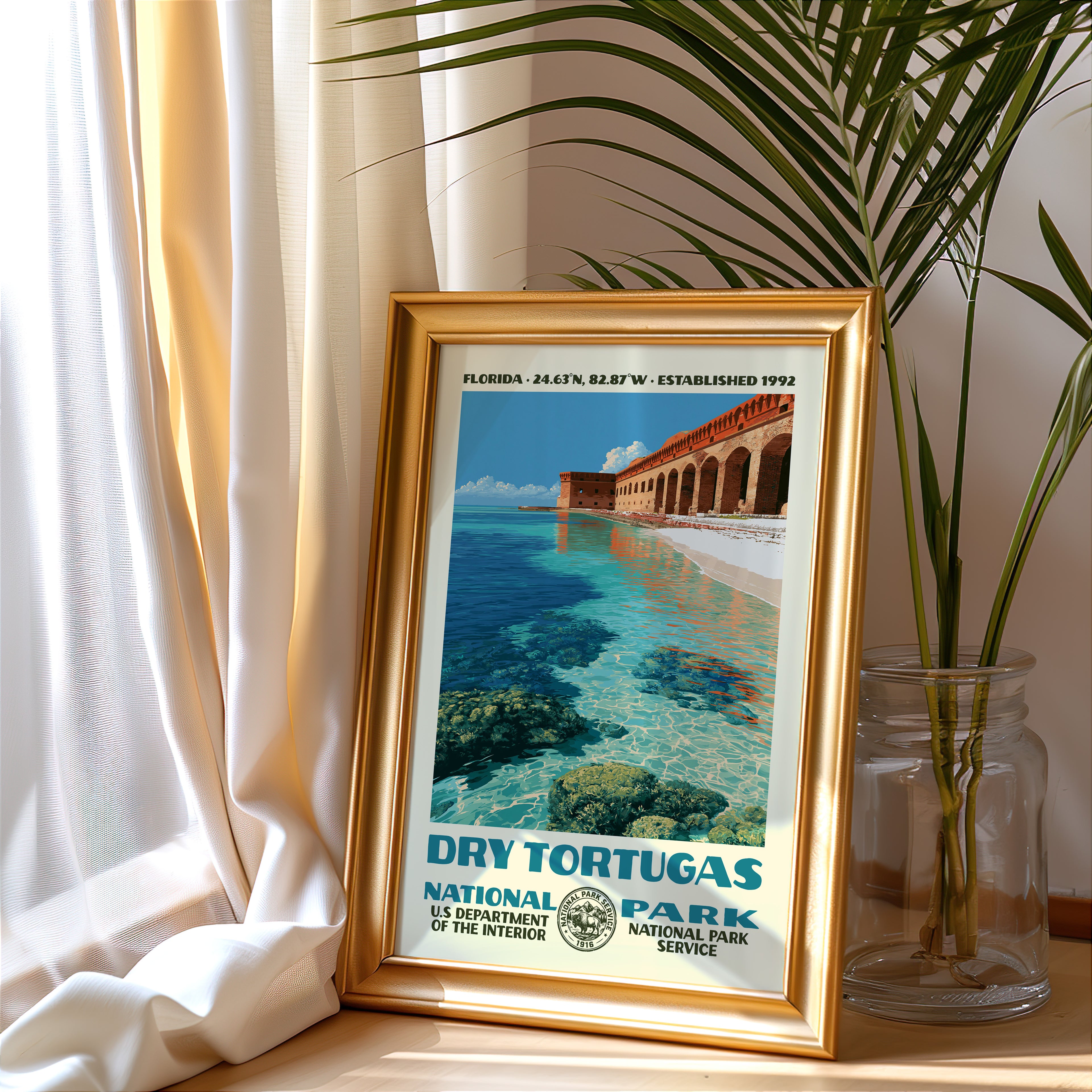 Dry Tortugas National Park Vintage WPA Art