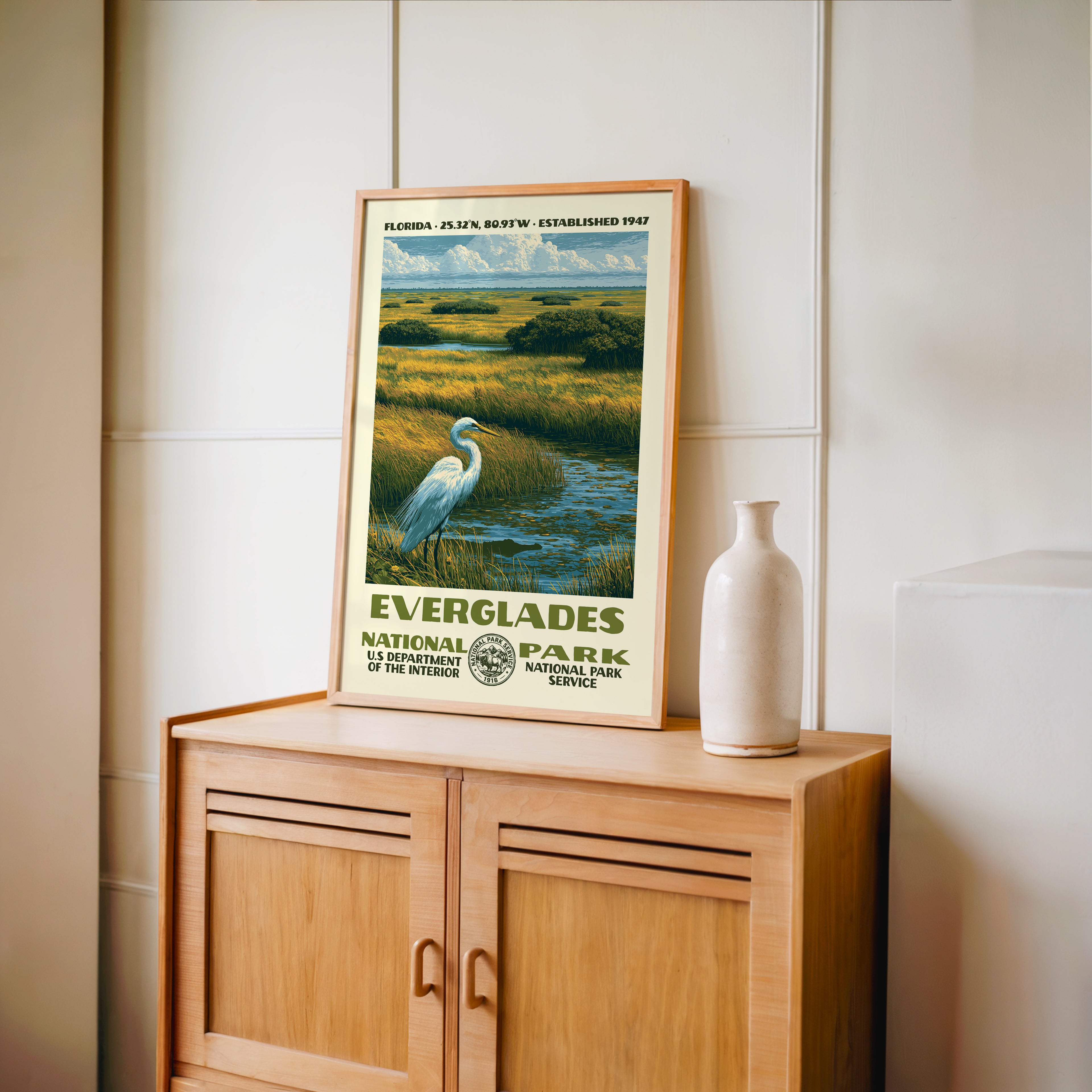 Everglades National Park Vintage WPA Art