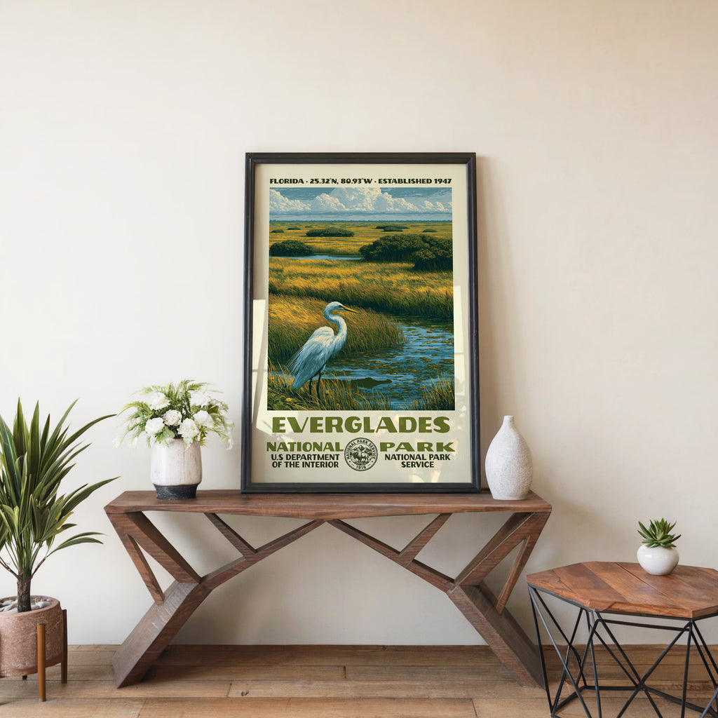 Everglades National Park Vintage WPA Art