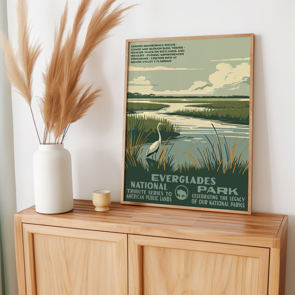 Everglades National Park Vintage WPA Art