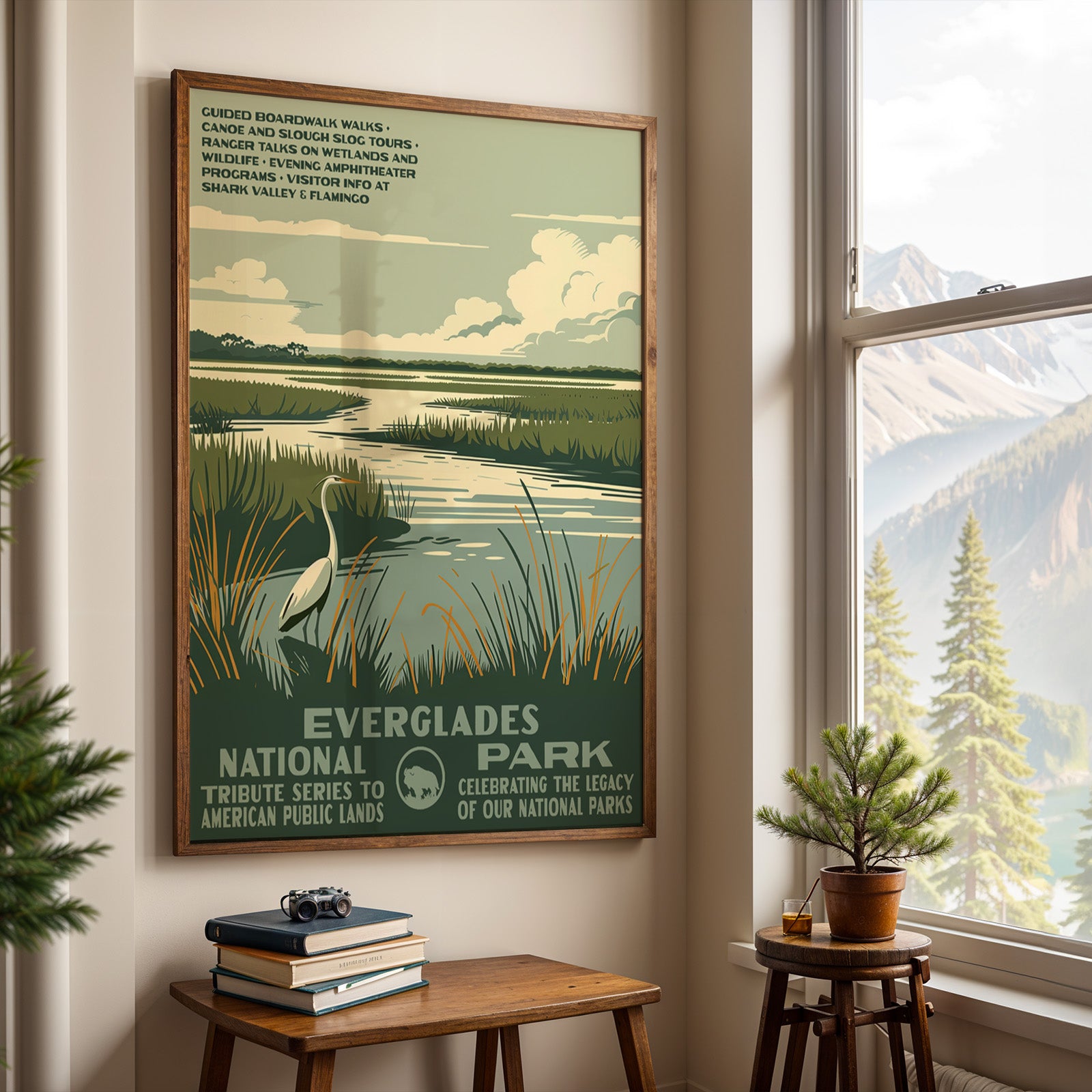 Everglades National Park Vintage WPA Art