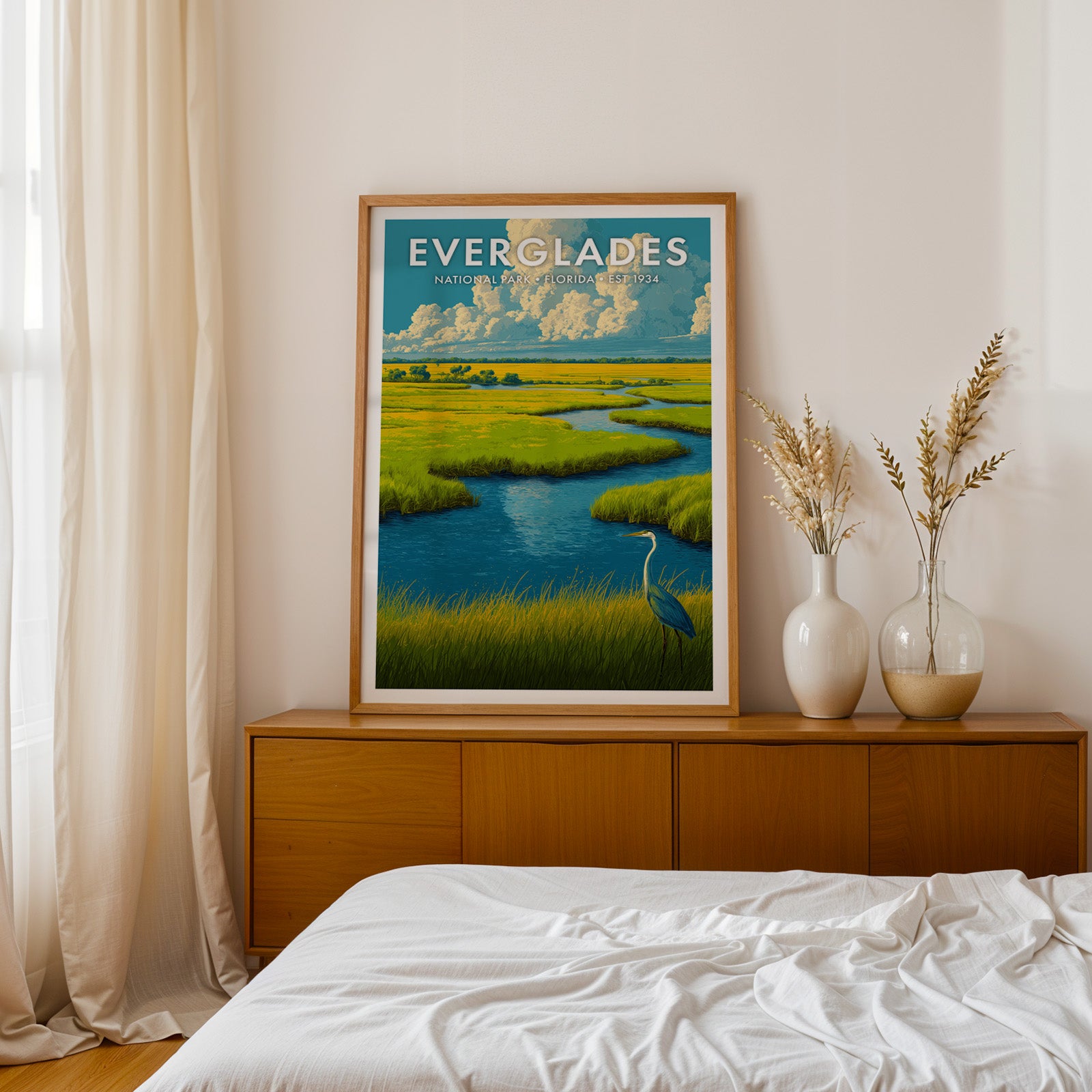 Retro Everglades National Park Print
