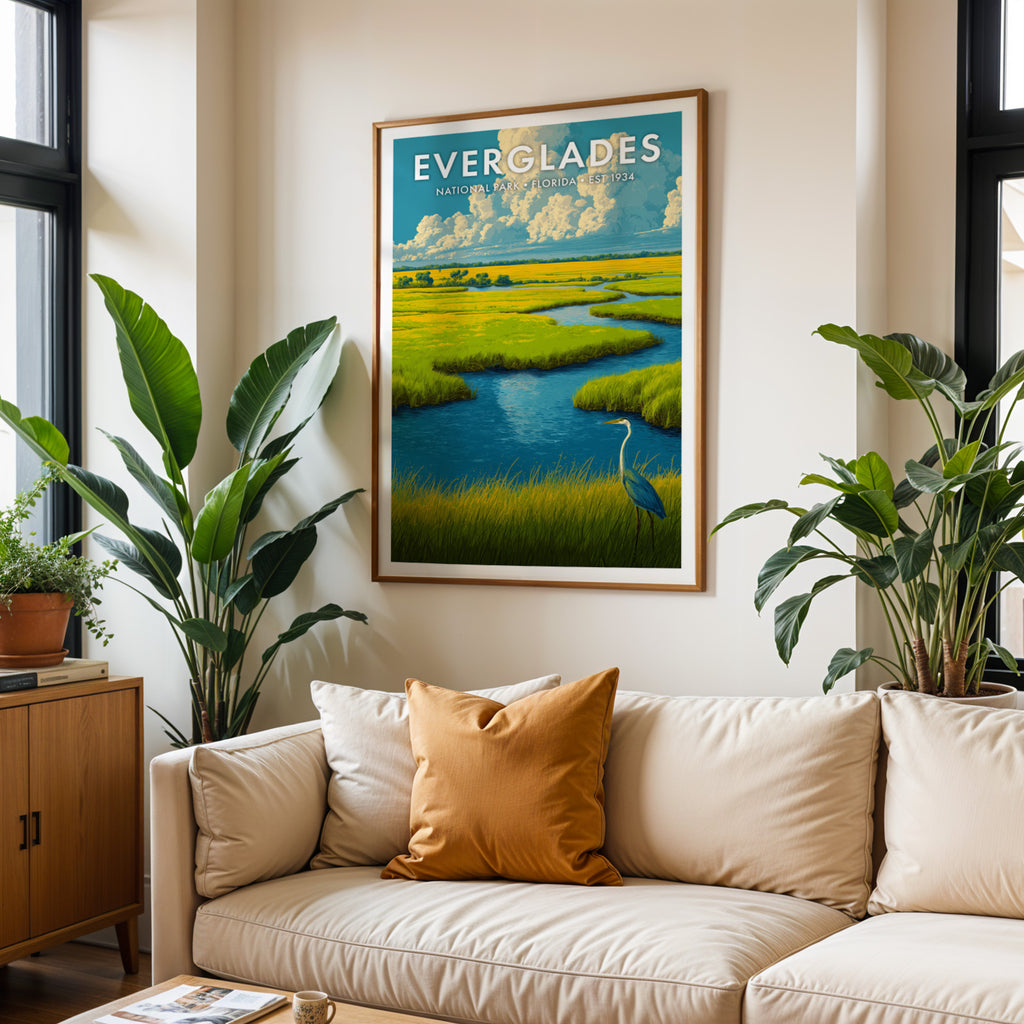 Retro Everglades National Park Print