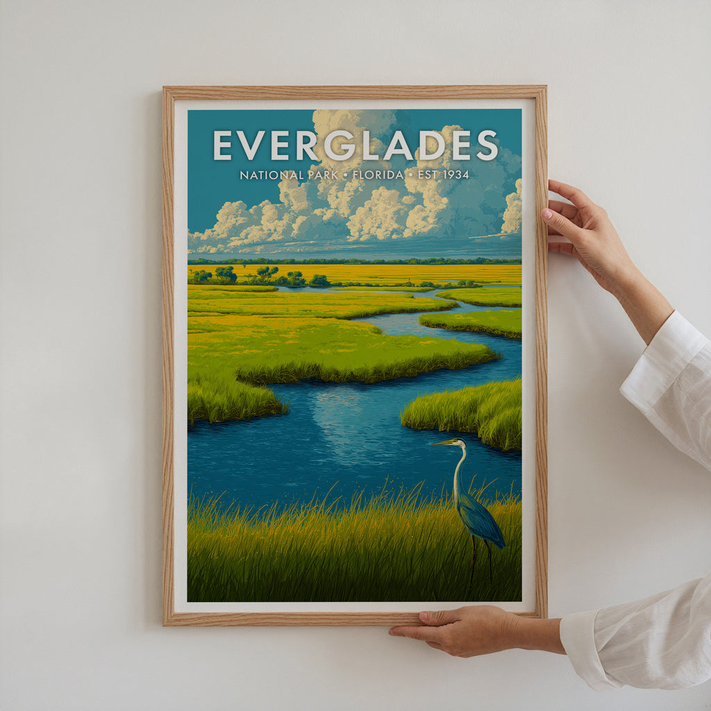 Retro Everglades National Park Print