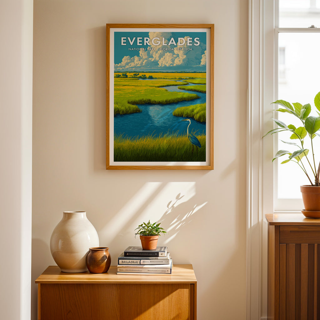 Retro Everglades National Park Print