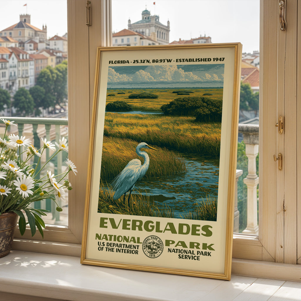 Everglades National Park Vintage WPA Art
