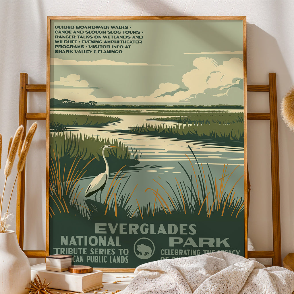Everglades National Park Vintage WPA Art