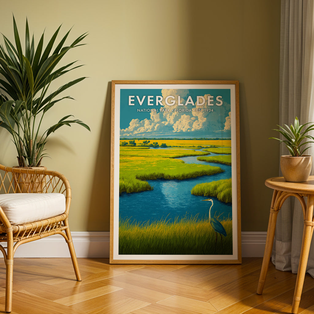 Retro Everglades National Park Print