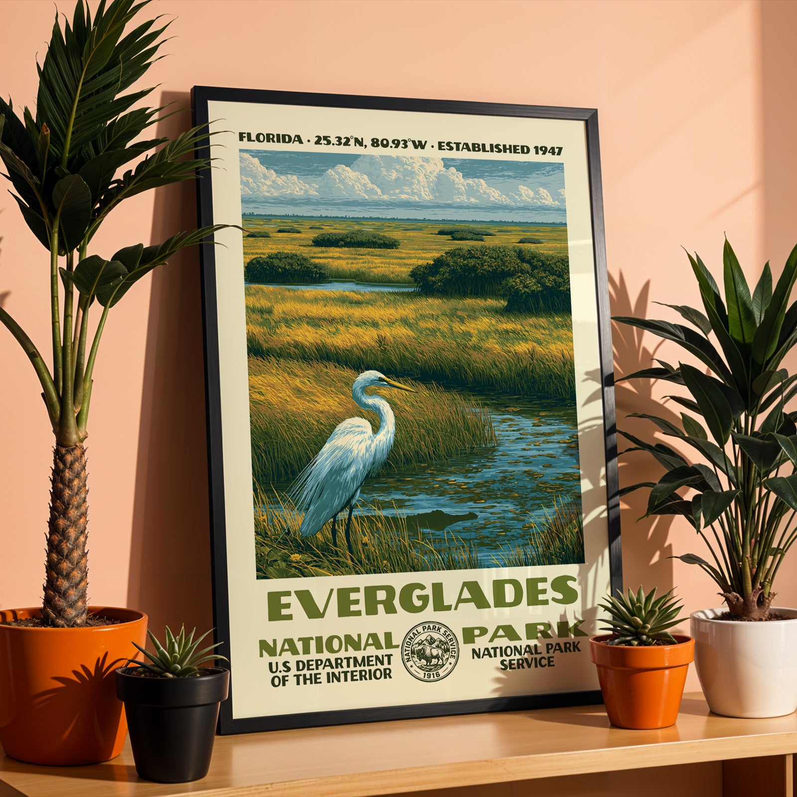 Everglades National Park Vintage WPA Art