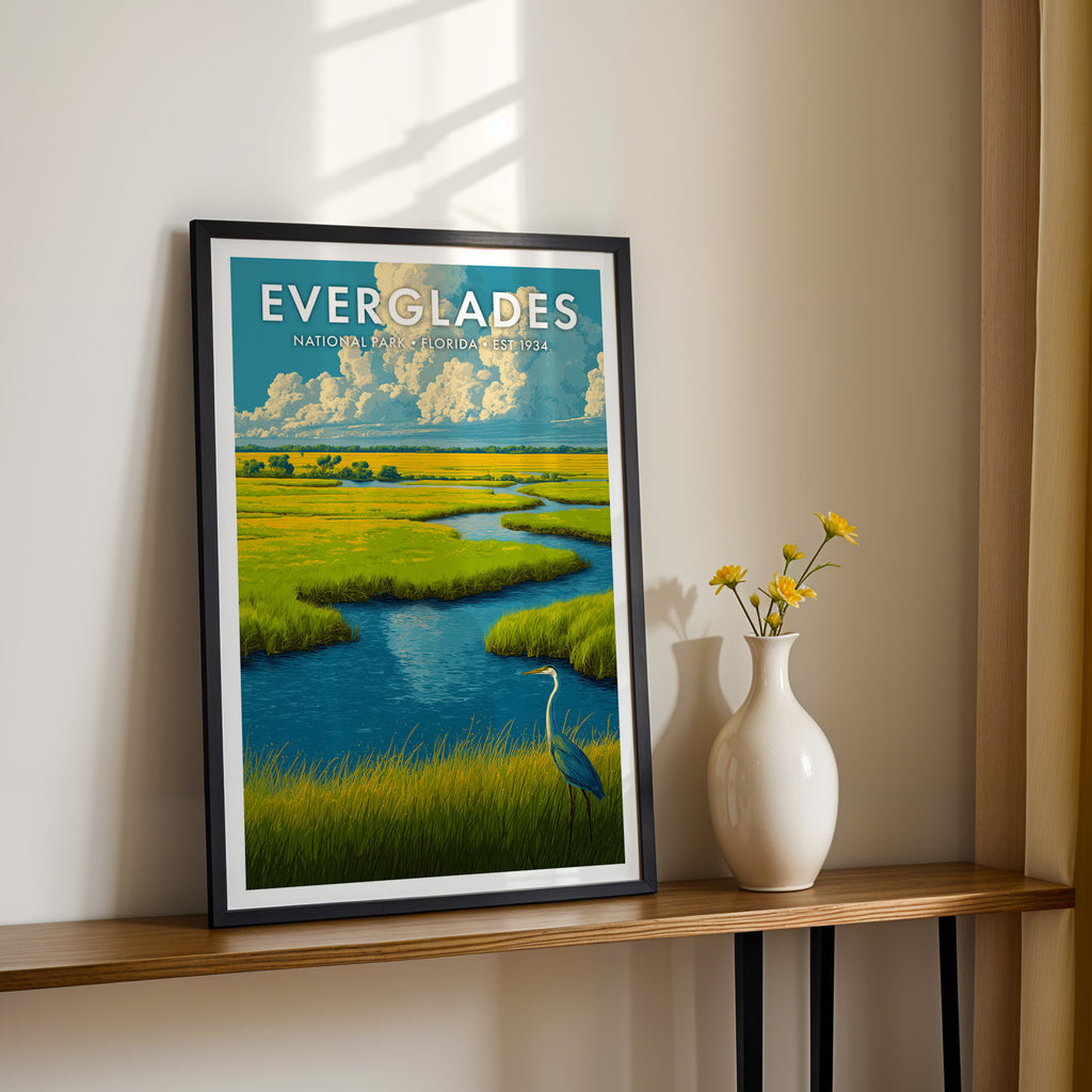 Retro Everglades National Park Print