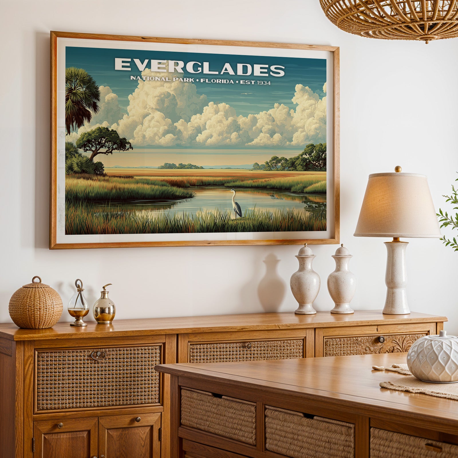 Everglades National Park Horizontal Vintage Art