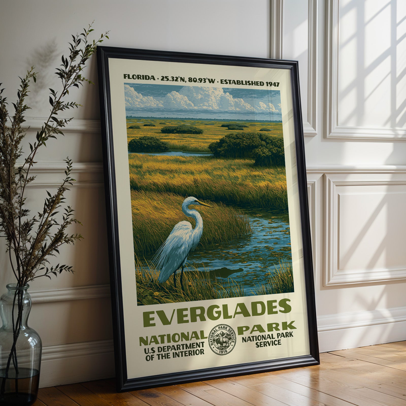 Everglades National Park Vintage WPA Art