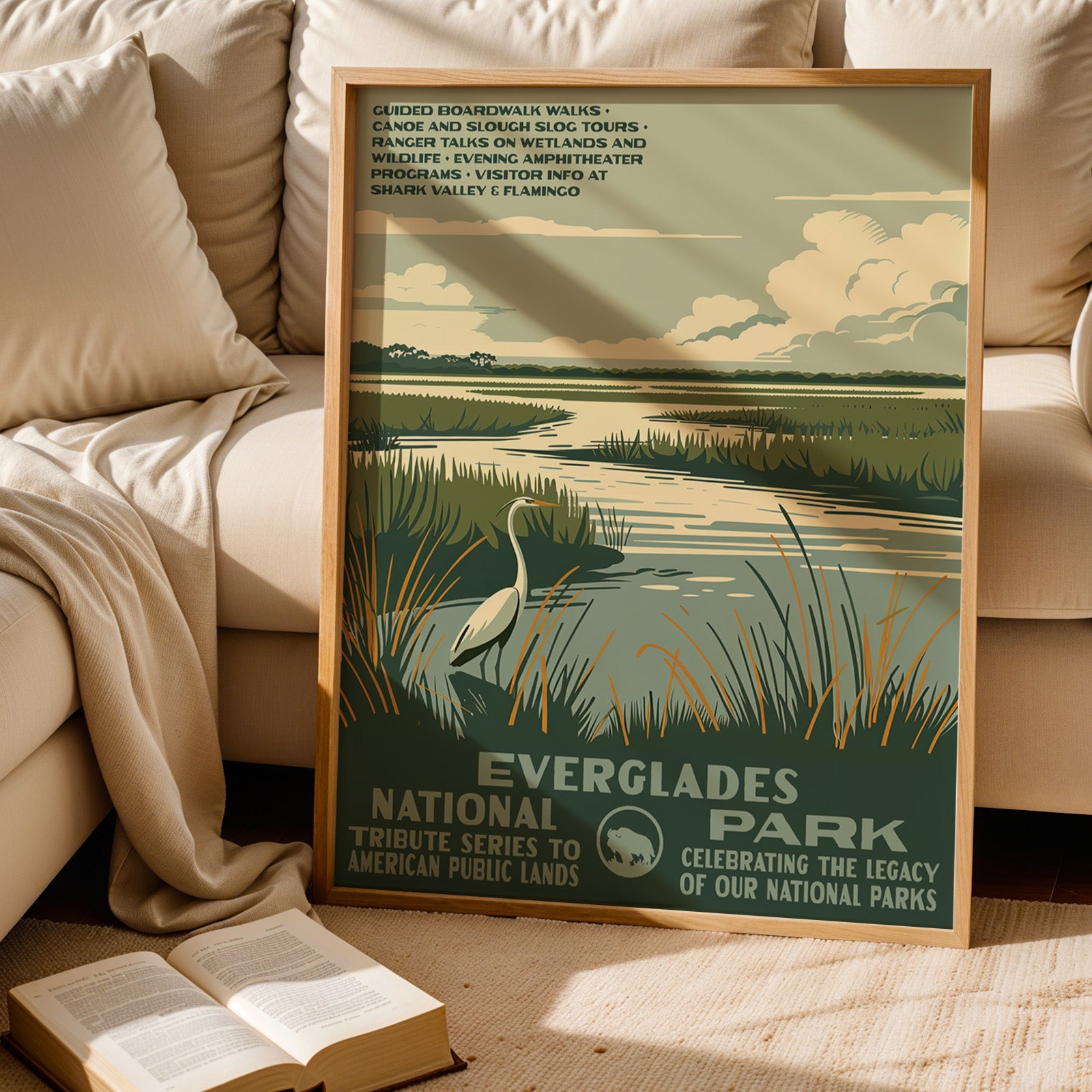 Everglades National Park Vintage WPA Art