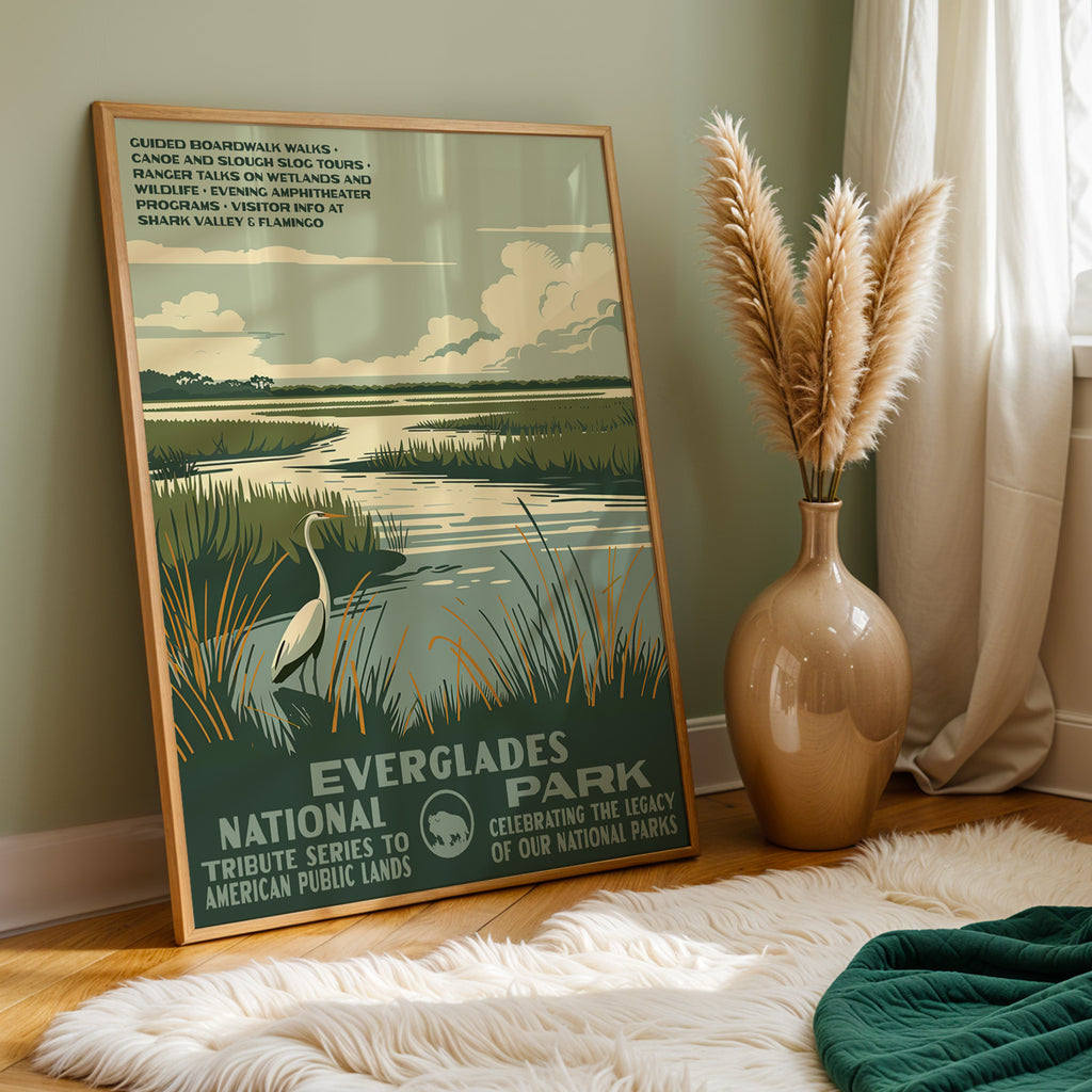 Everglades National Park Vintage WPA Art