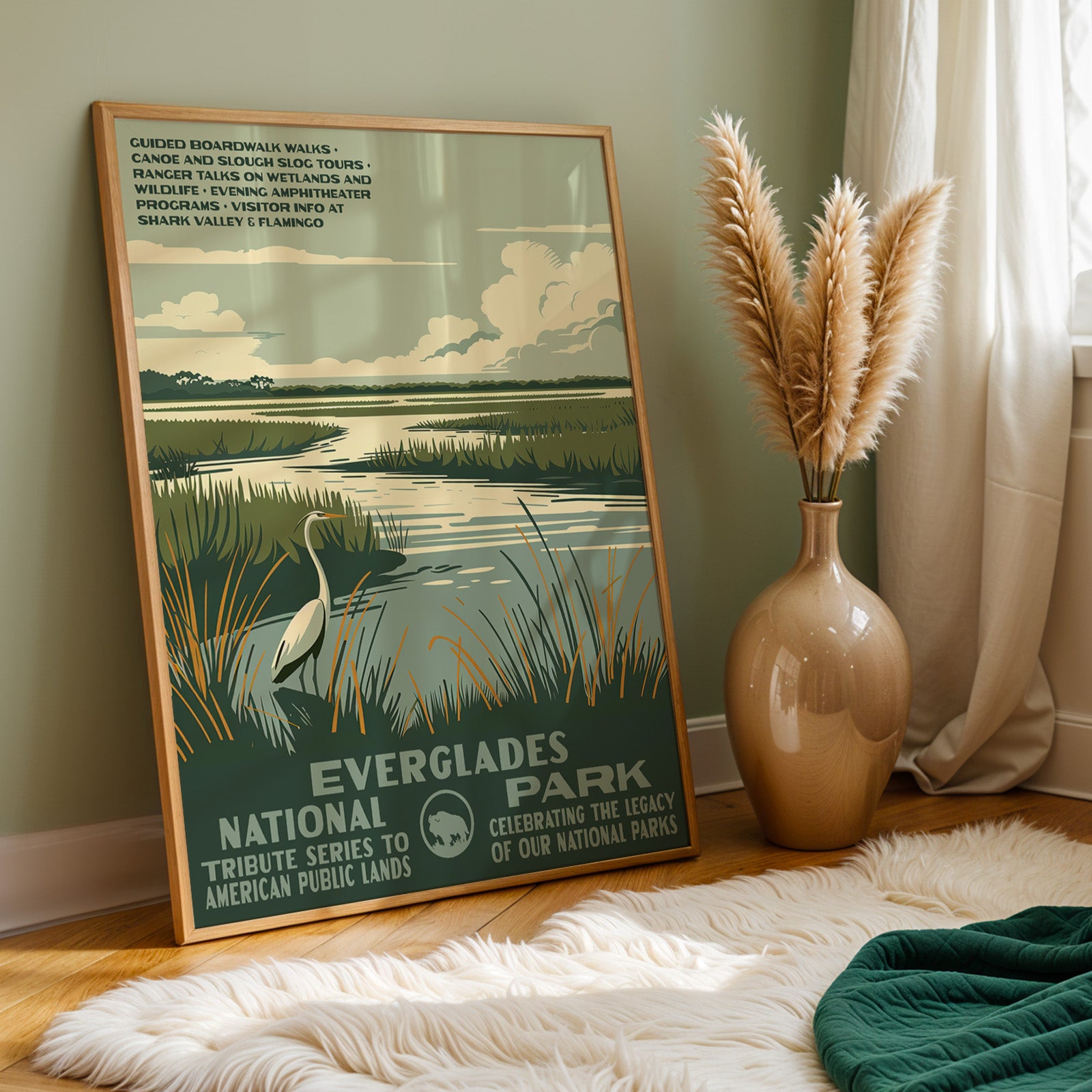 Everglades National Park Vintage WPA Art