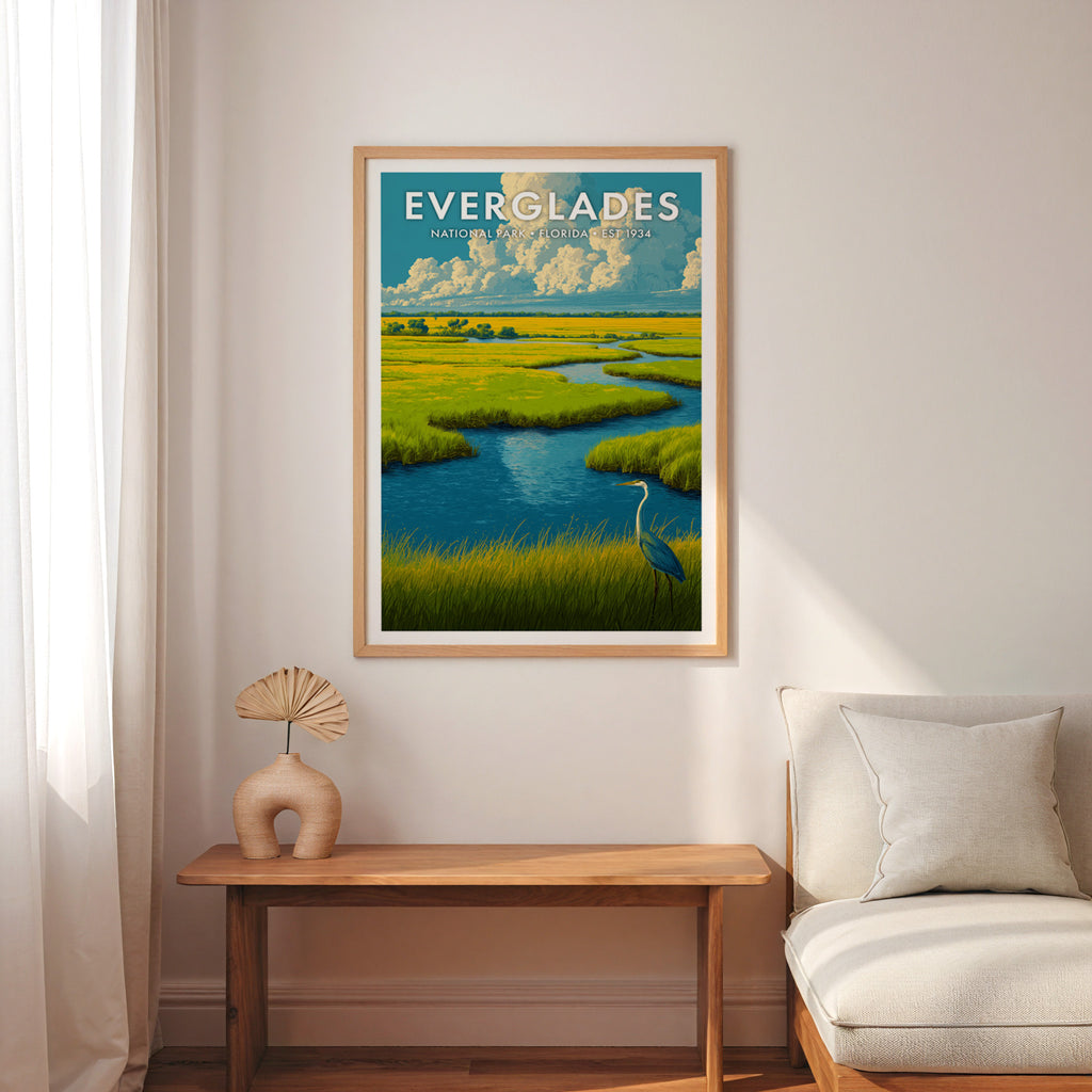 Retro Everglades National Park Print