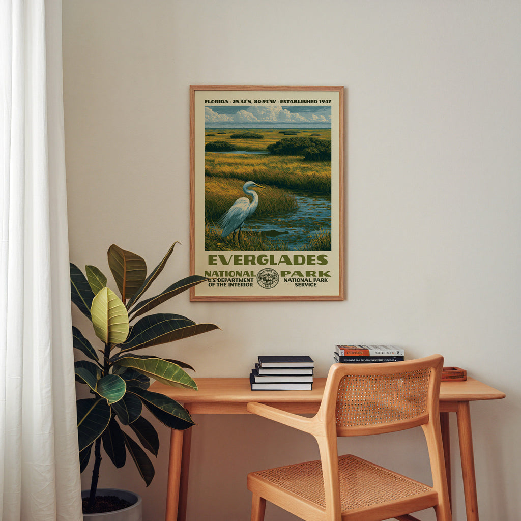 Everglades National Park Vintage WPA Art