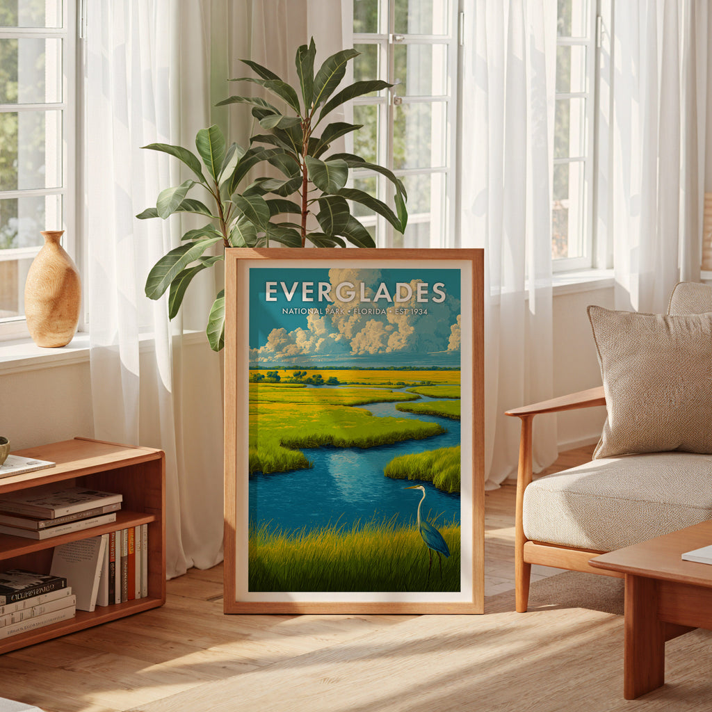 Retro Everglades National Park Print