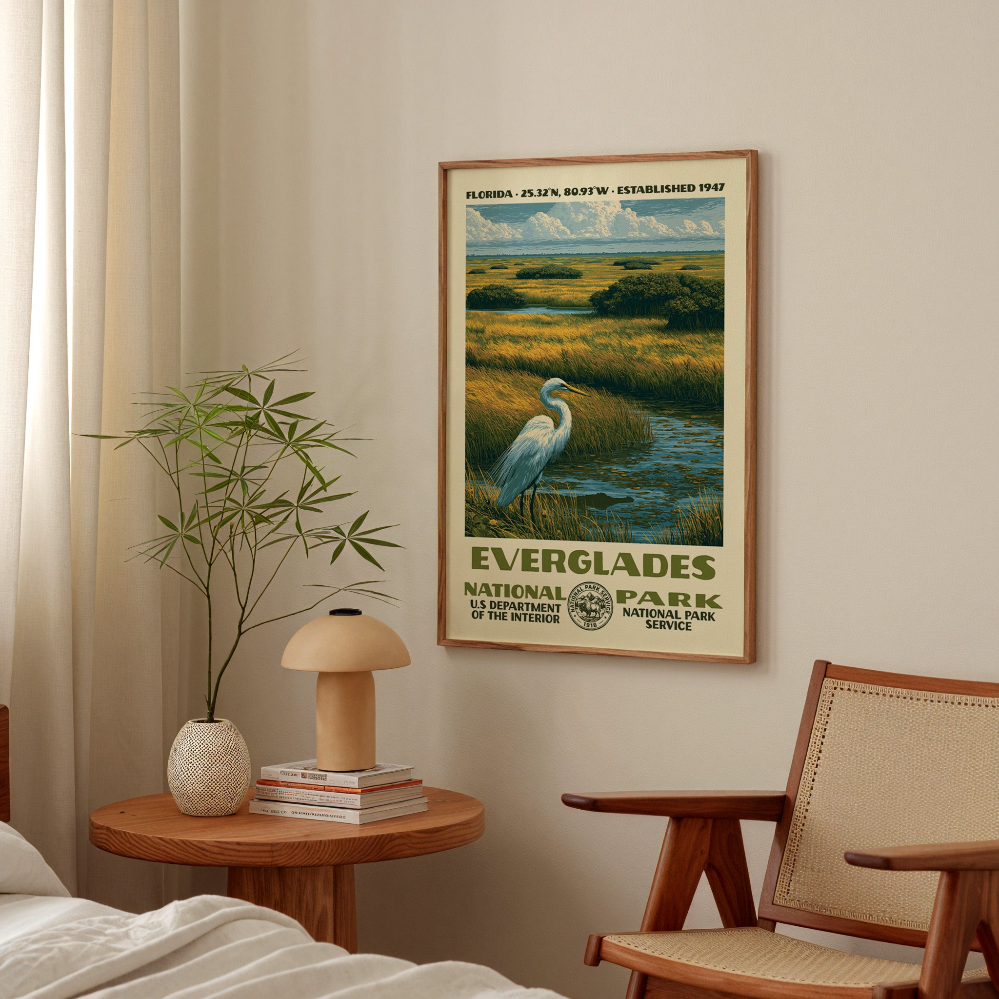 Everglades National Park Vintage WPA Art