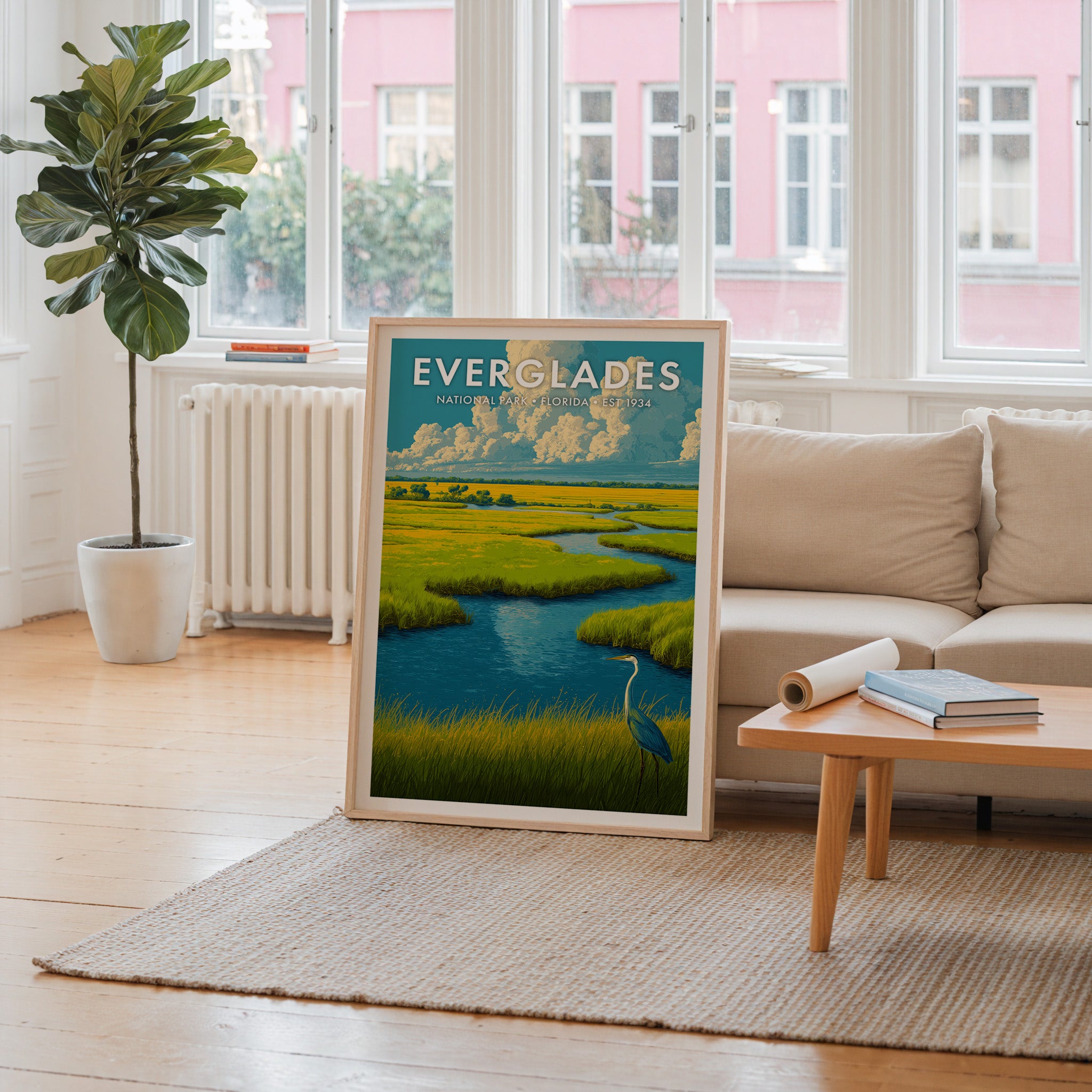 Retro Everglades National Park Print