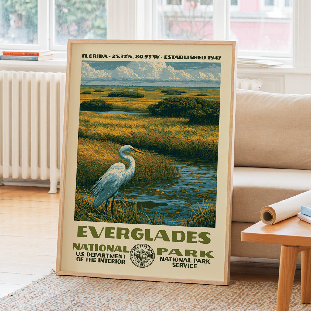 Everglades National Park Vintage WPA Art