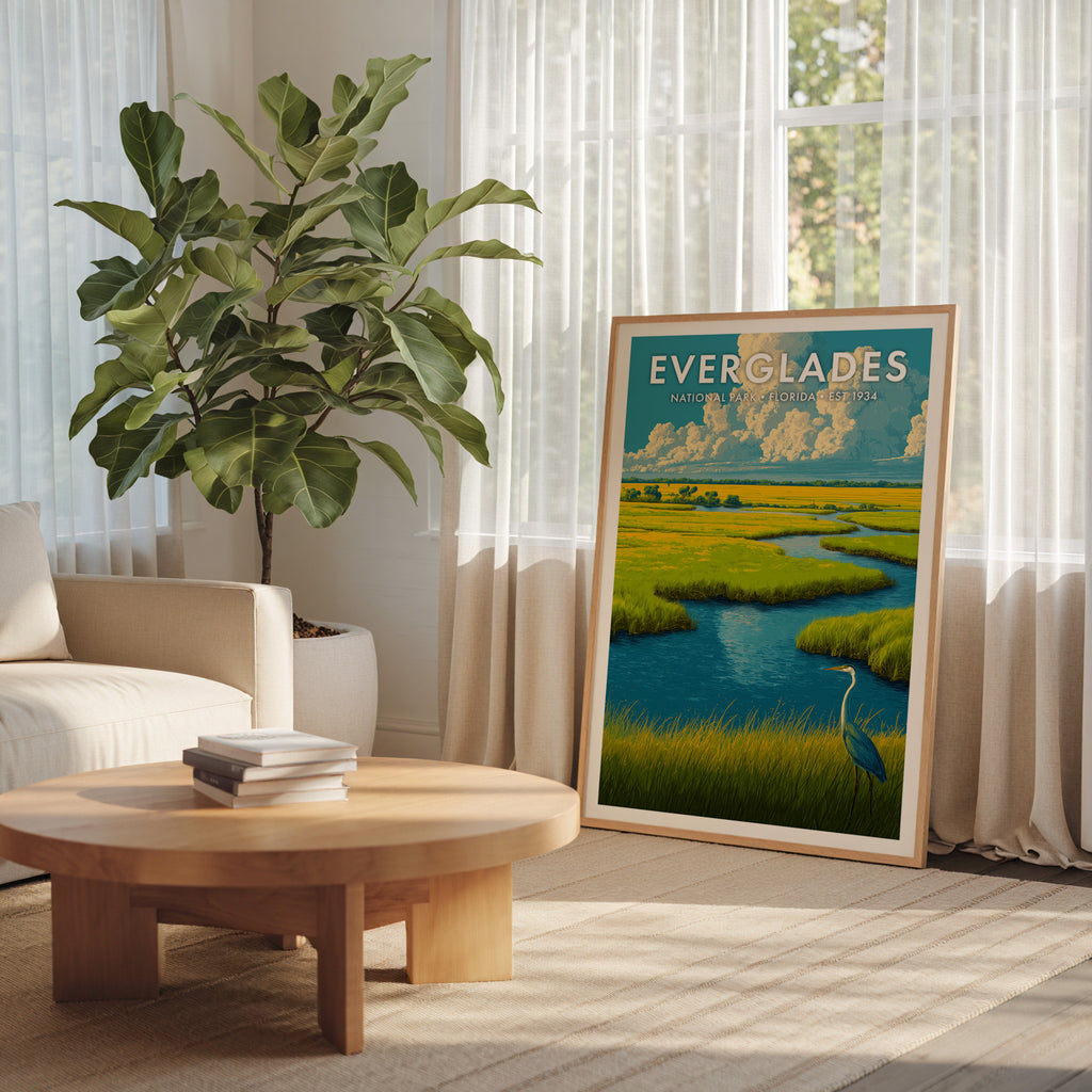Retro Everglades National Park Print
