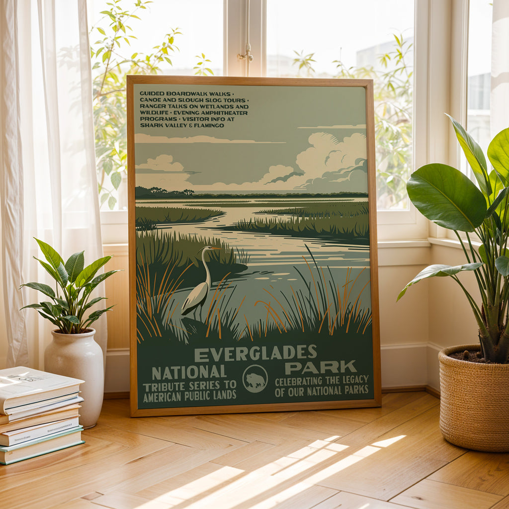 Everglades National Park Vintage WPA Art