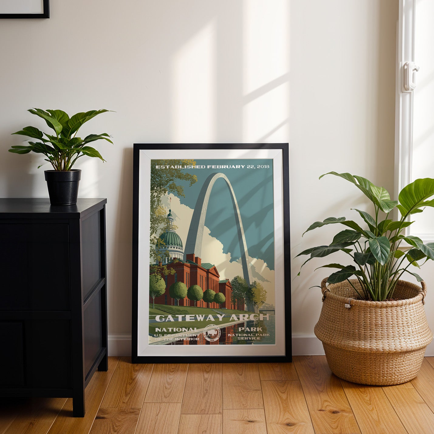 Gateway Arch National Park Vintage WPA