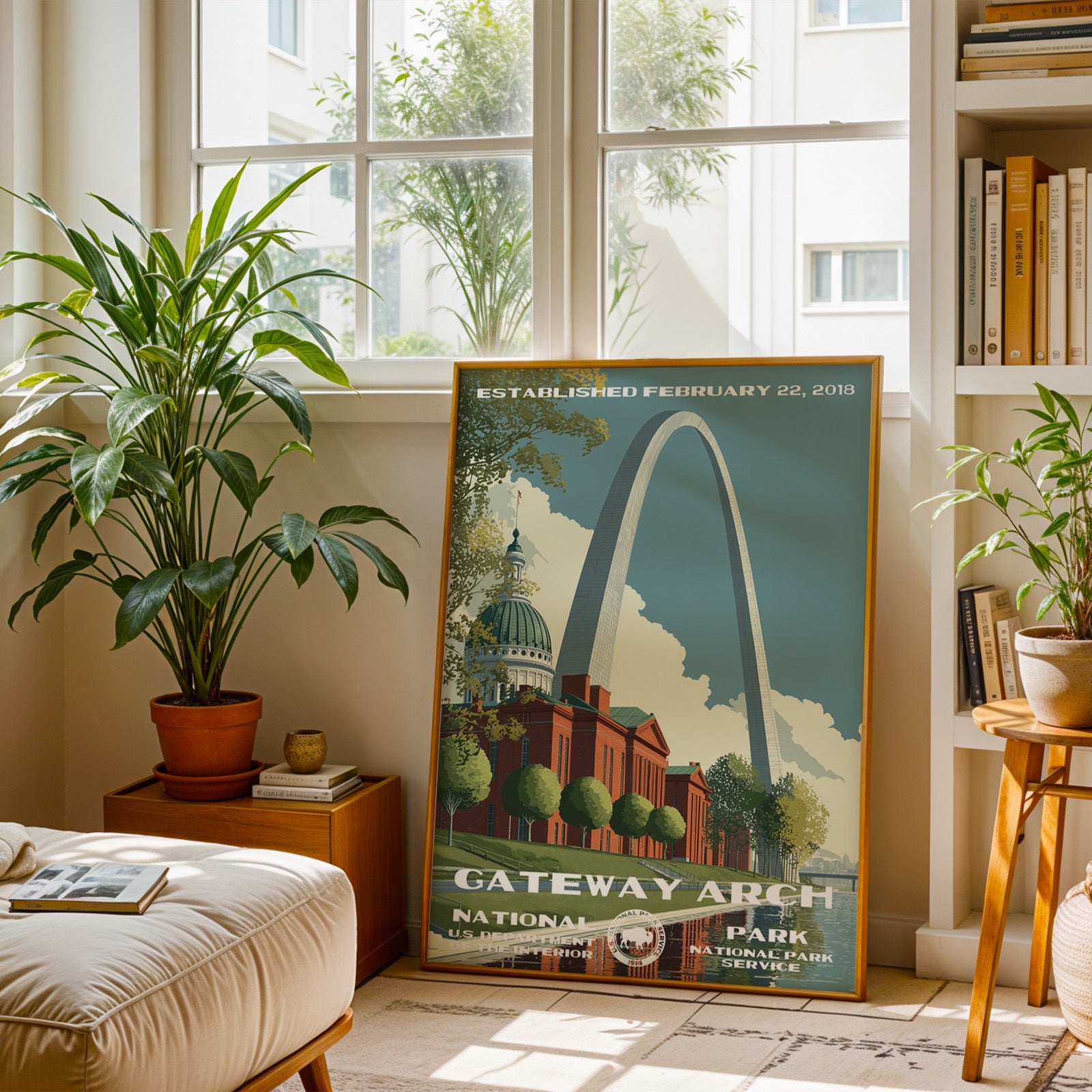 Gateway Arch National Park Vintage WPA