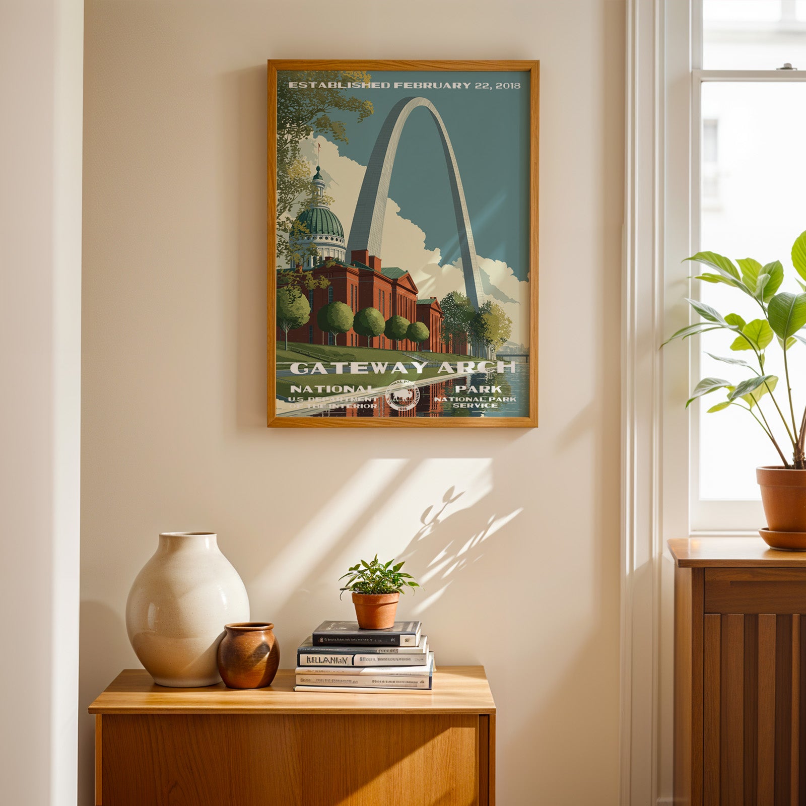 Gateway Arch National Park Vintage WPA