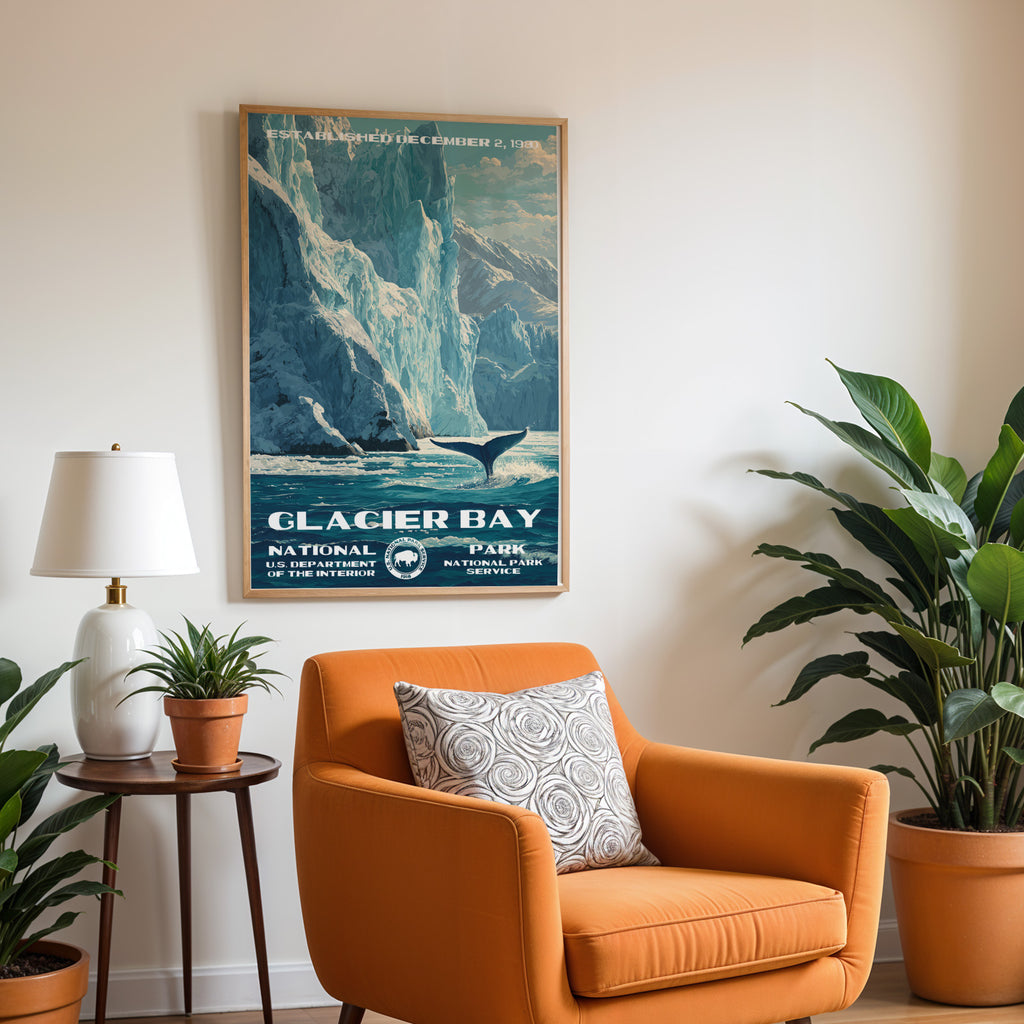 Glacier Bay National Park Vintage WPA