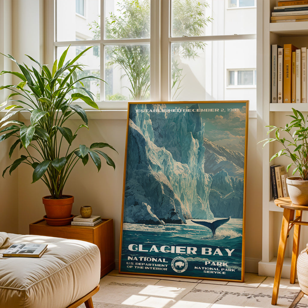 Glacier Bay National Park Vintage WPA