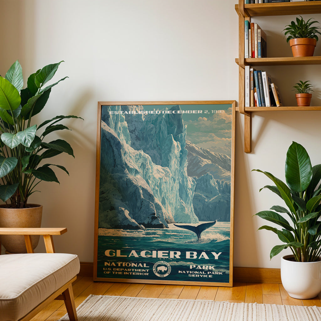 Glacier Bay National Park Vintage WPA