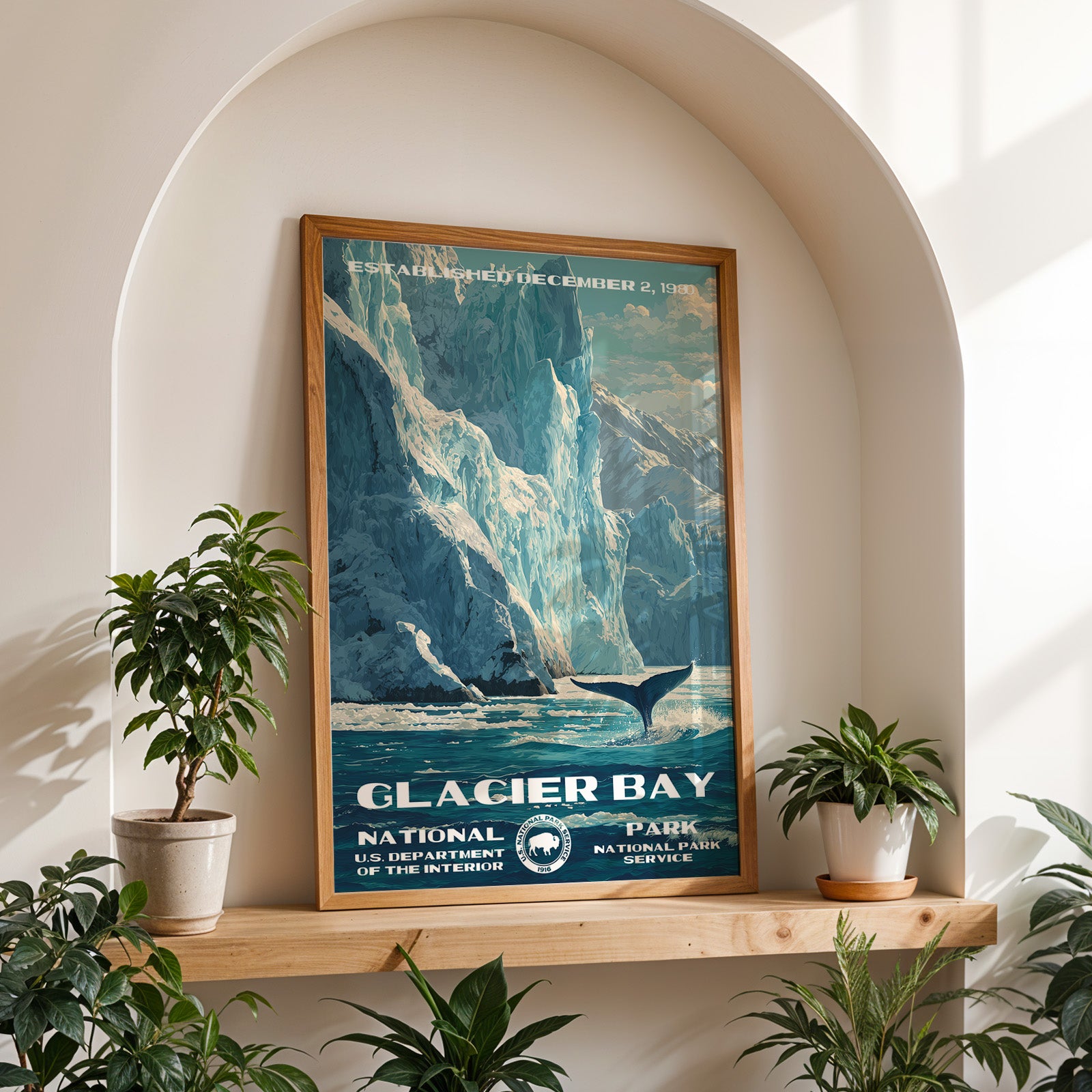 Glacier Bay National Park Vintage WPA