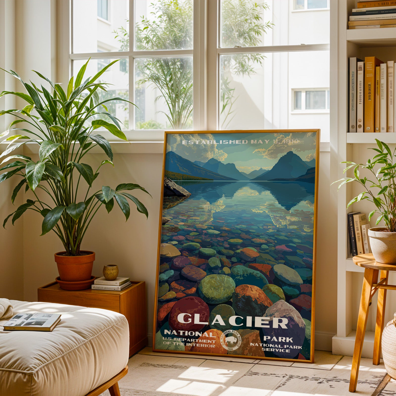 Glacier National Park Vintage WPA
