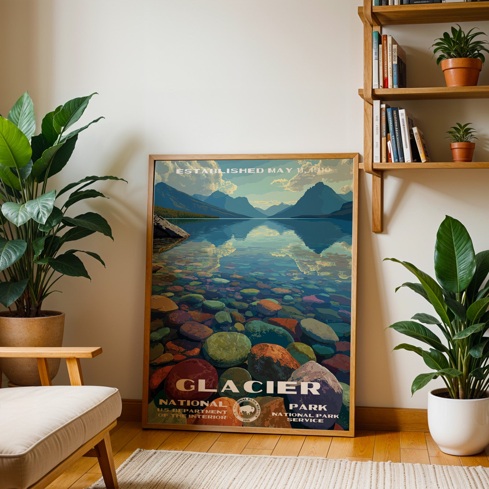 Glacier National Park Vintage WPA