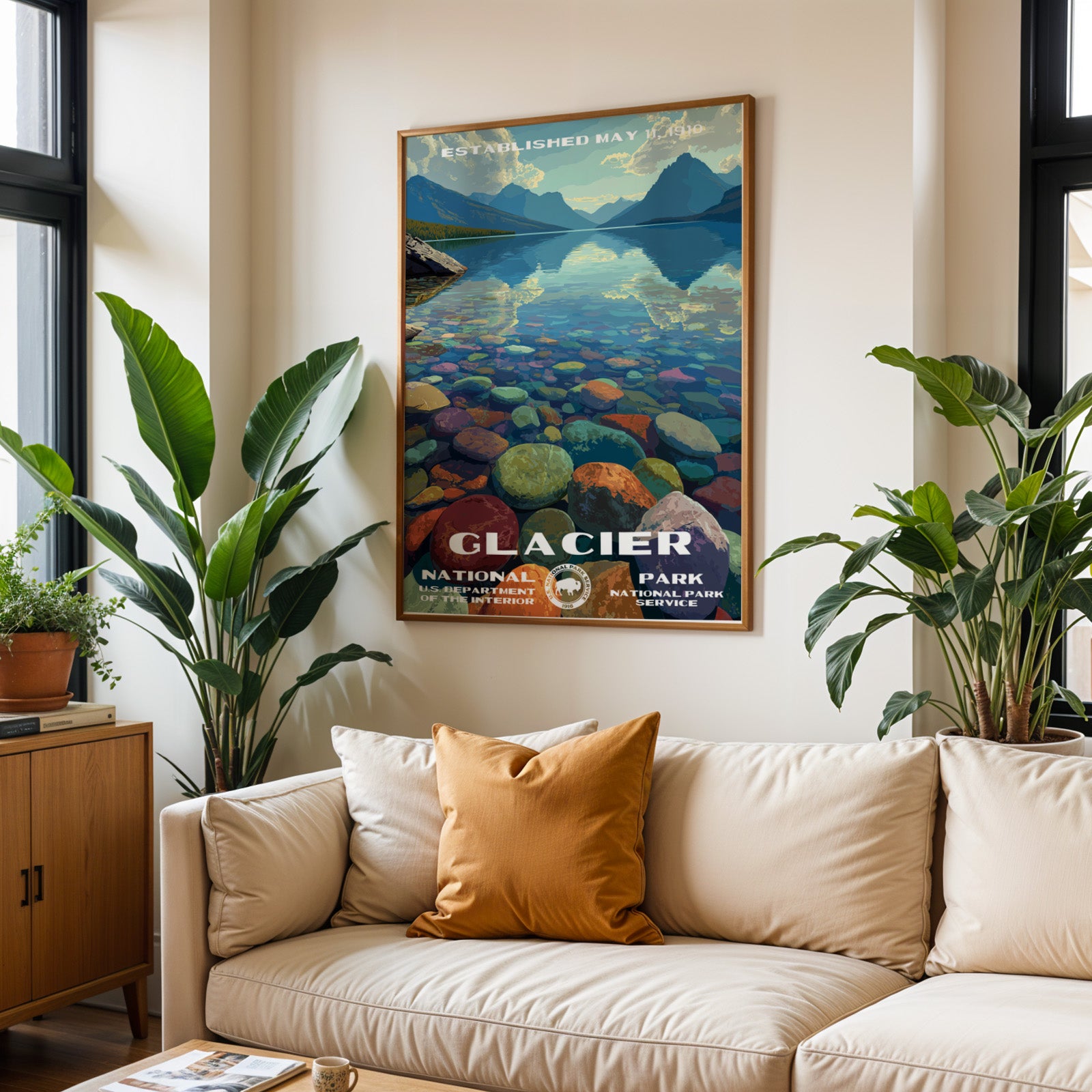 Glacier National Park Vintage WPA