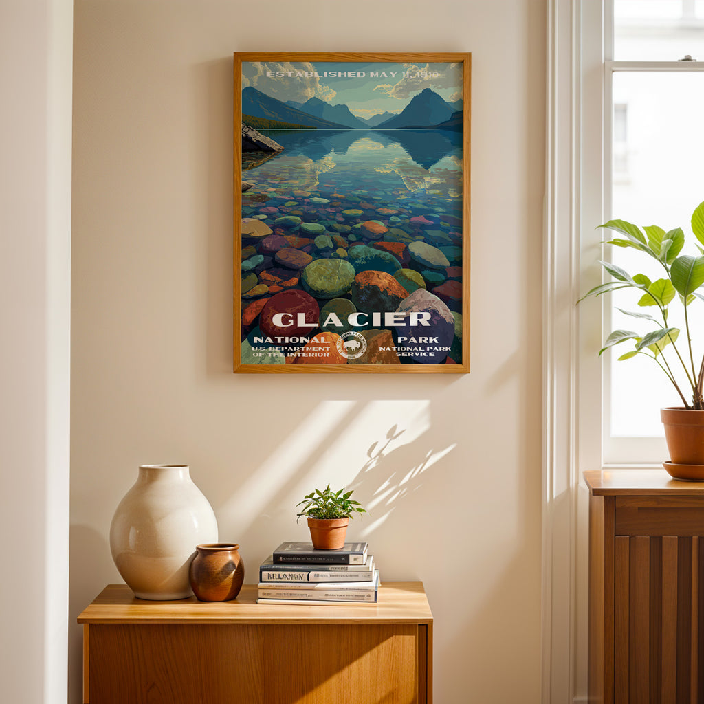 Glacier National Park Vintage WPA