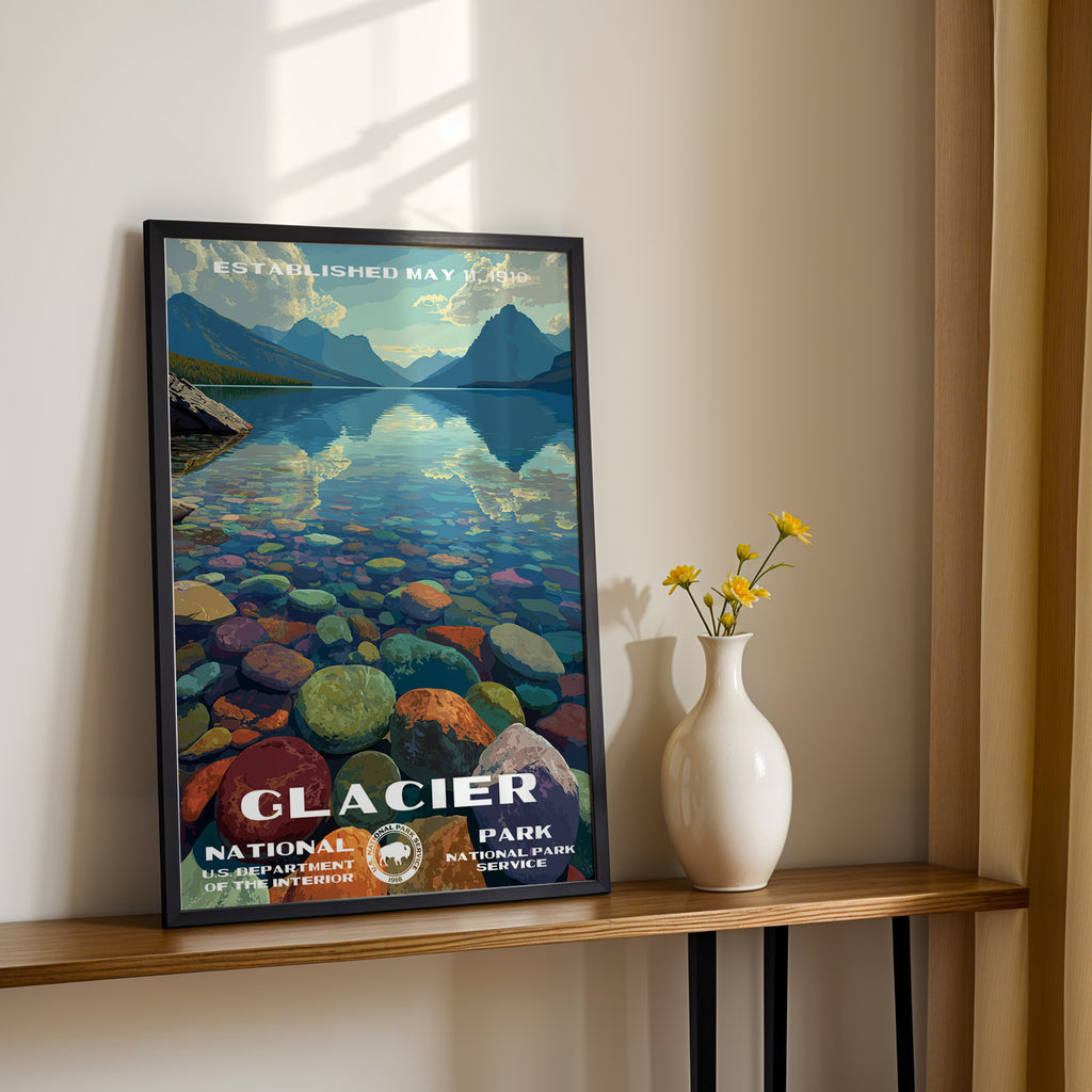 Glacier National Park Vintage WPA