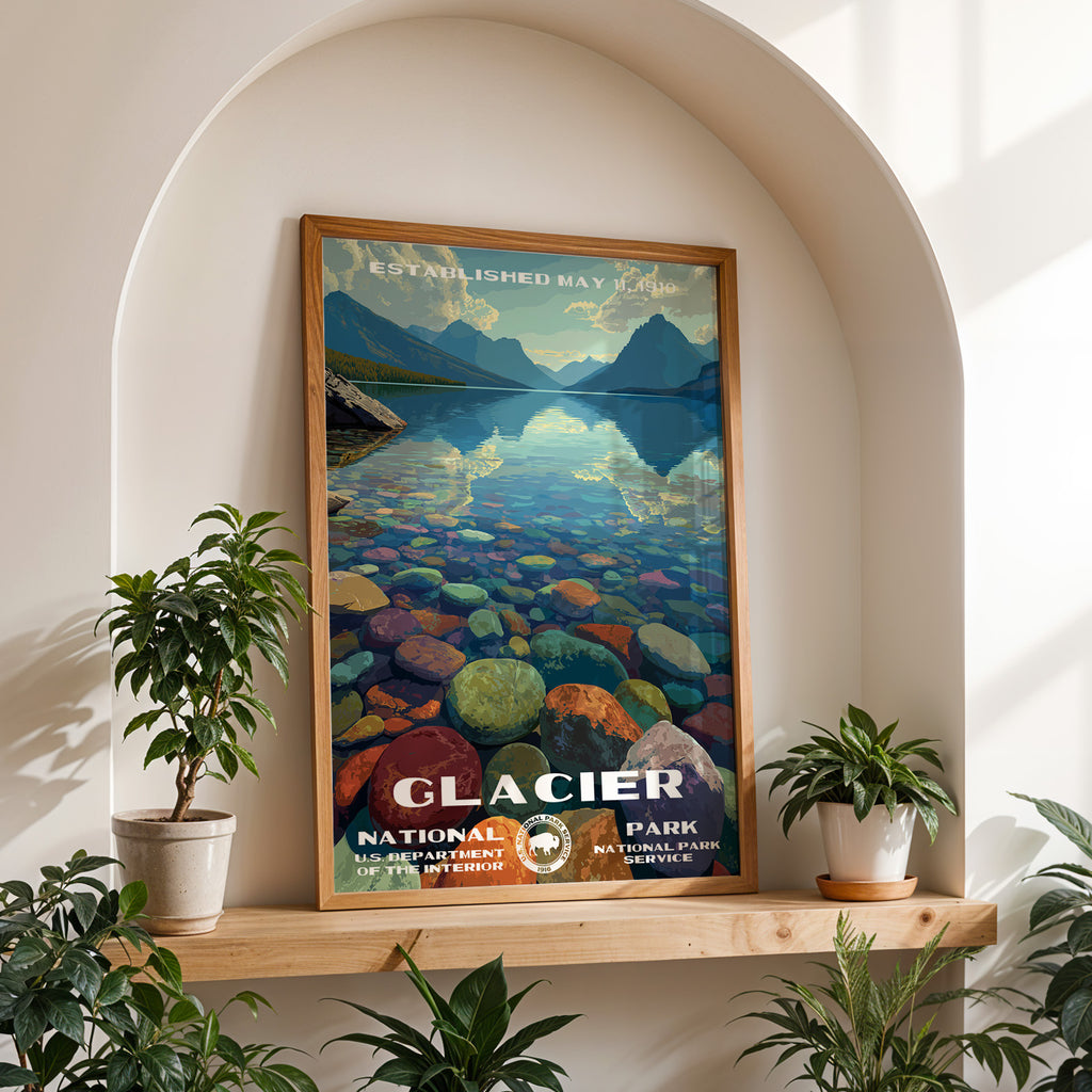 Glacier National Park Vintage WPA