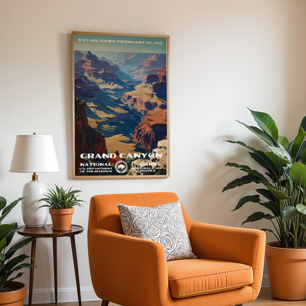 Grand Canyon National Park Vintage WPA