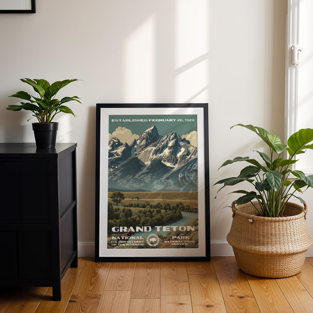 Grand Teton National Park Vintage WPA
