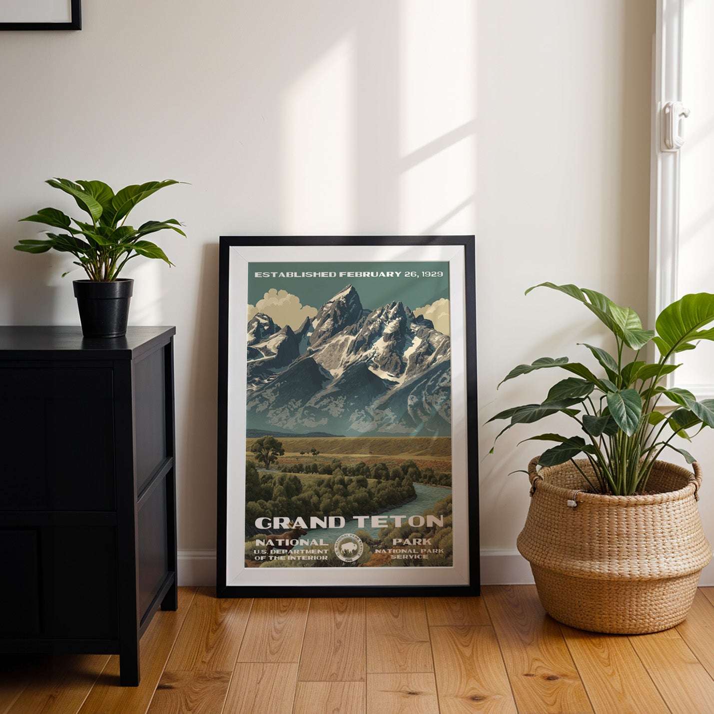 Grand Teton National Park Vintage WPA