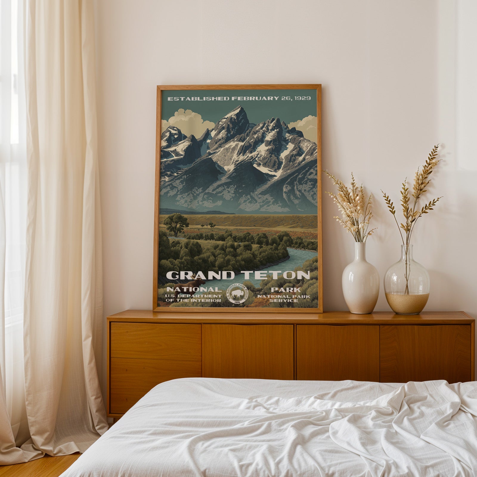 Grand Teton National Park Vintage WPA