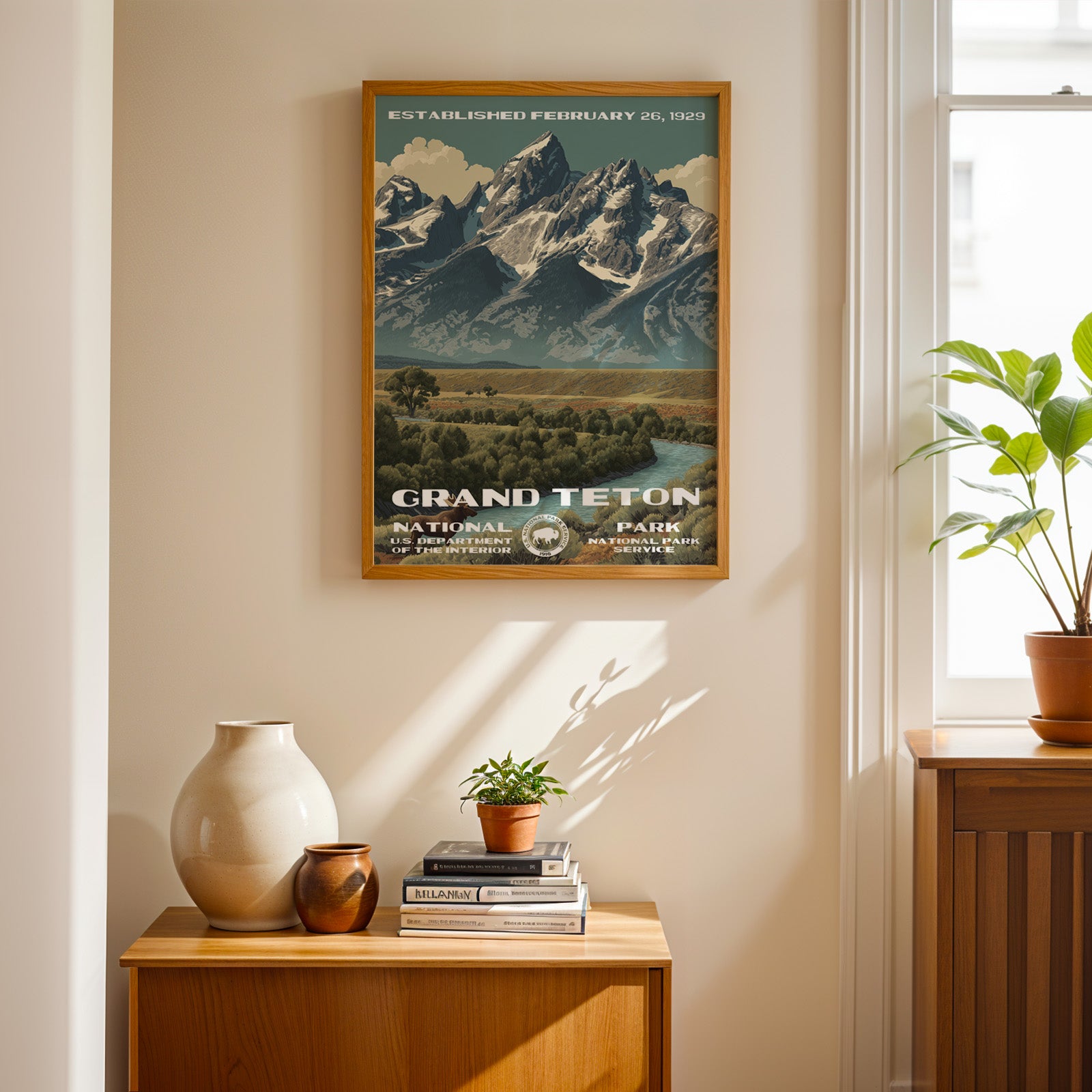 Grand Teton National Park Vintage WPA