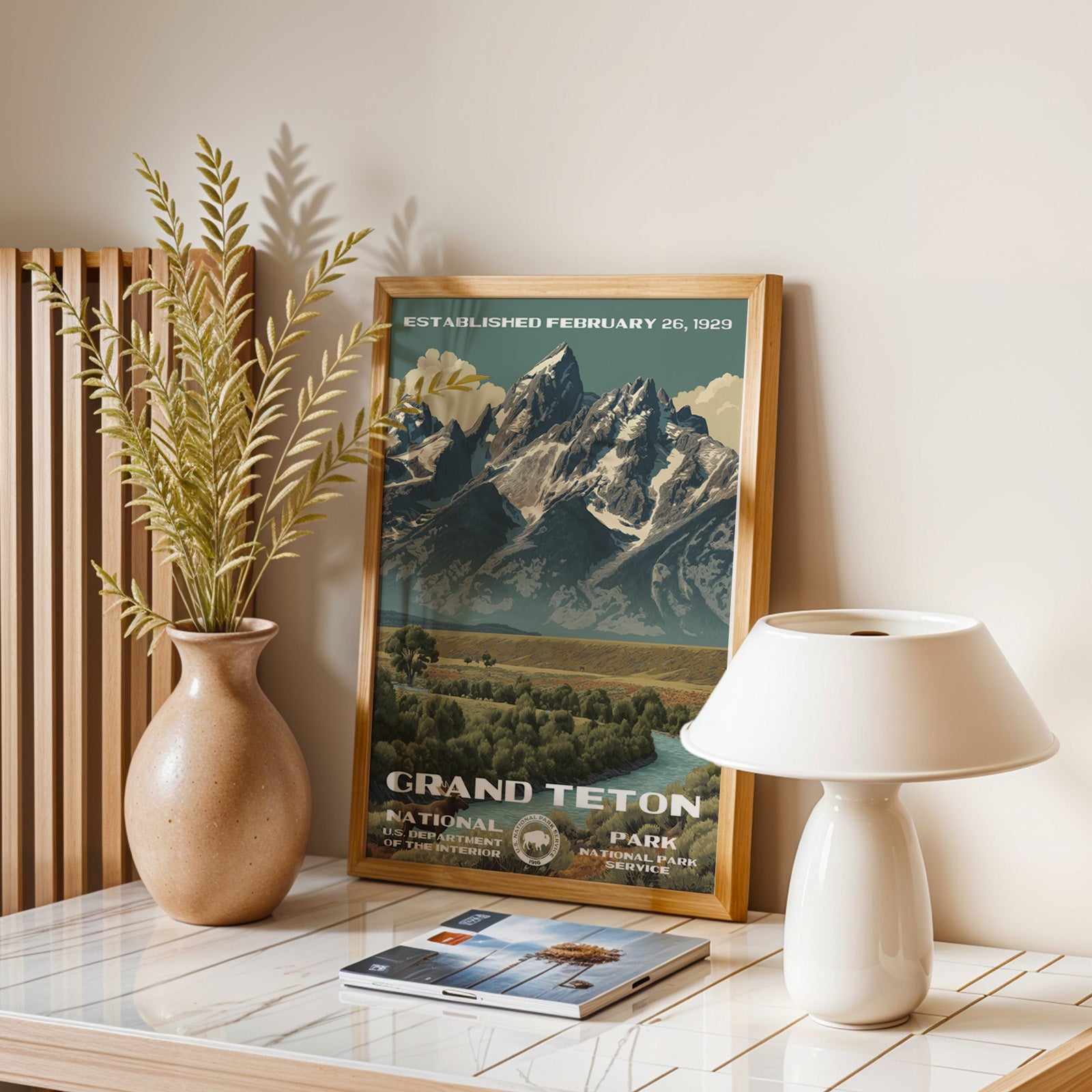 Grand Teton National Park Vintage WPA