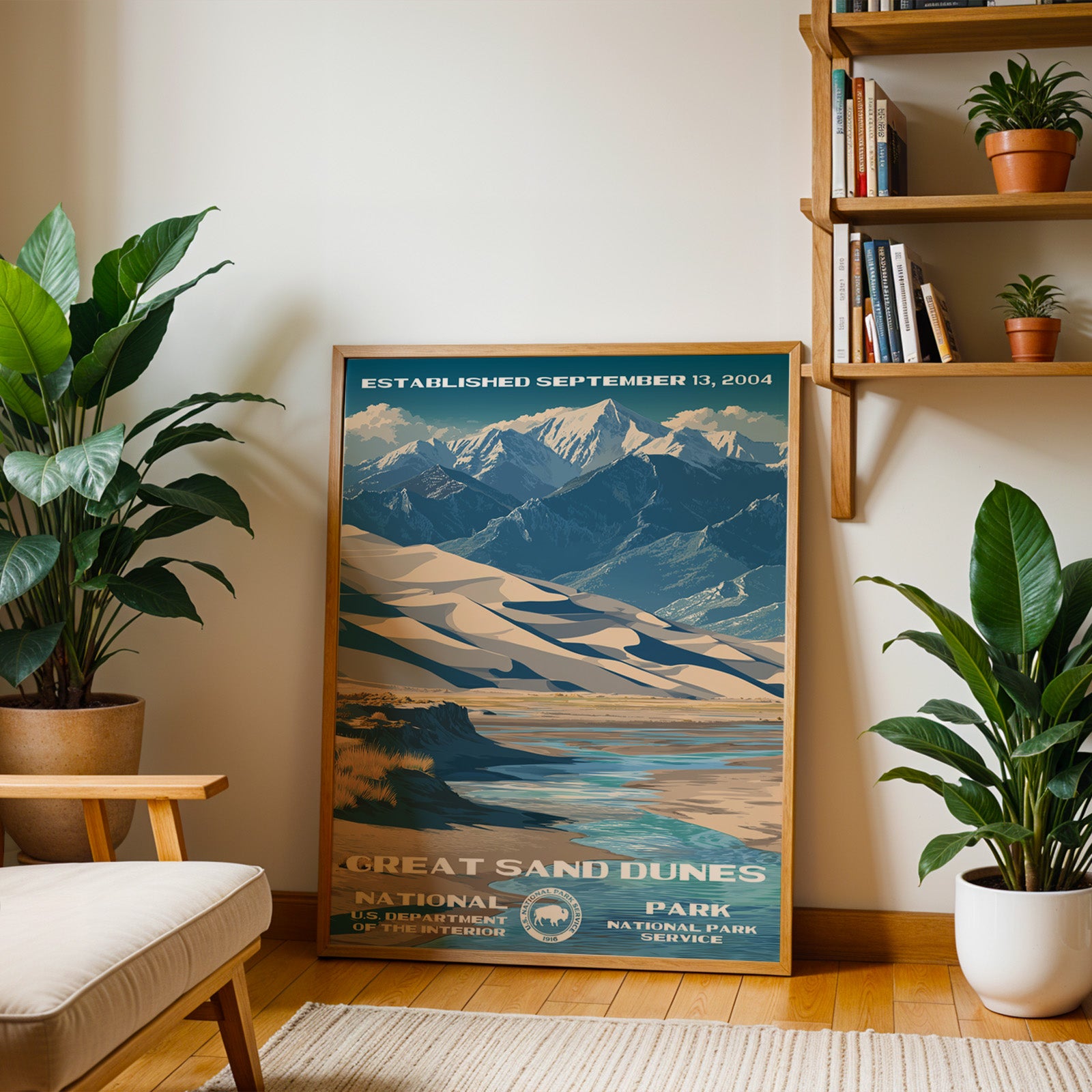 Great Sand Dunes National Park Vintage WPA