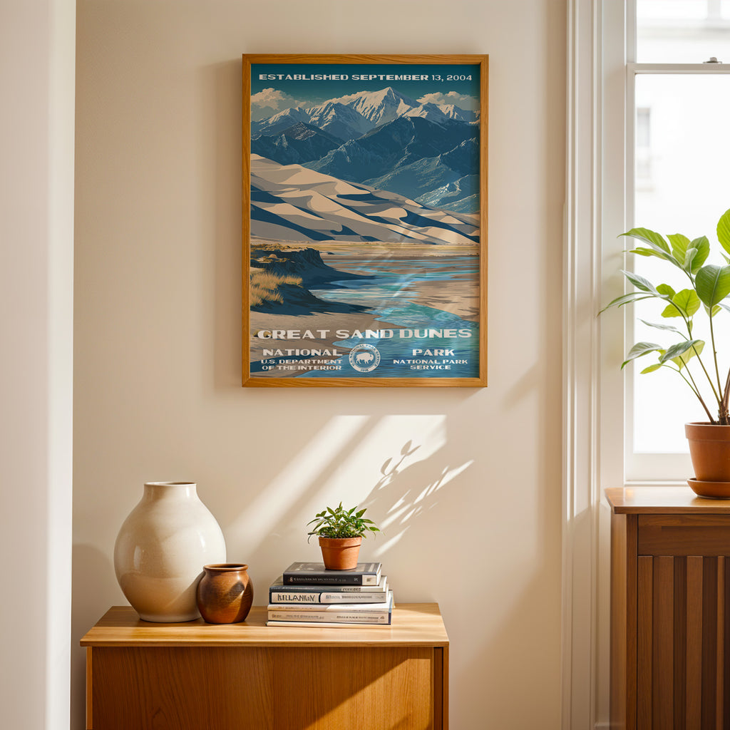 Great Sand Dunes National Park Vintage WPA