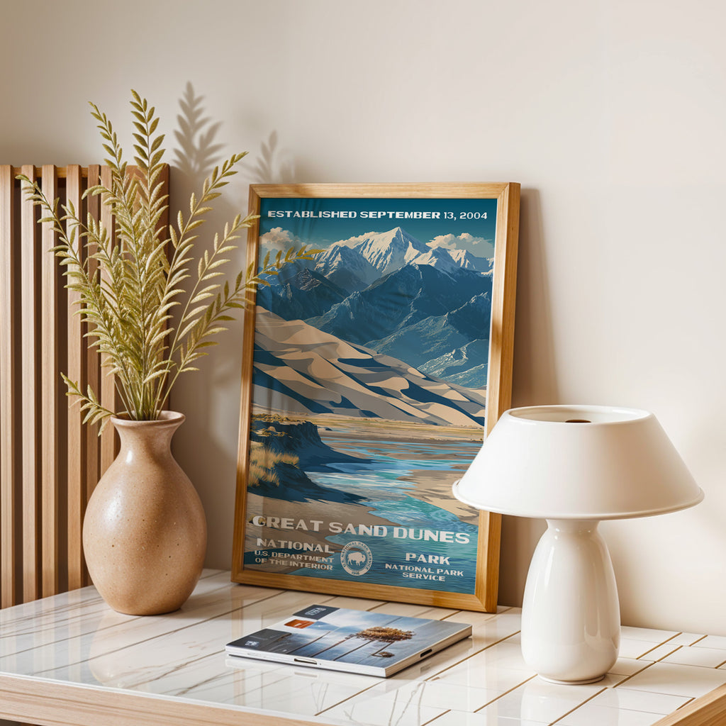 Great Sand Dunes National Park Vintage WPA