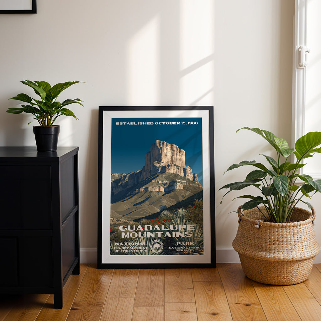 Guadalupe Mountains National Park Vintage WPA